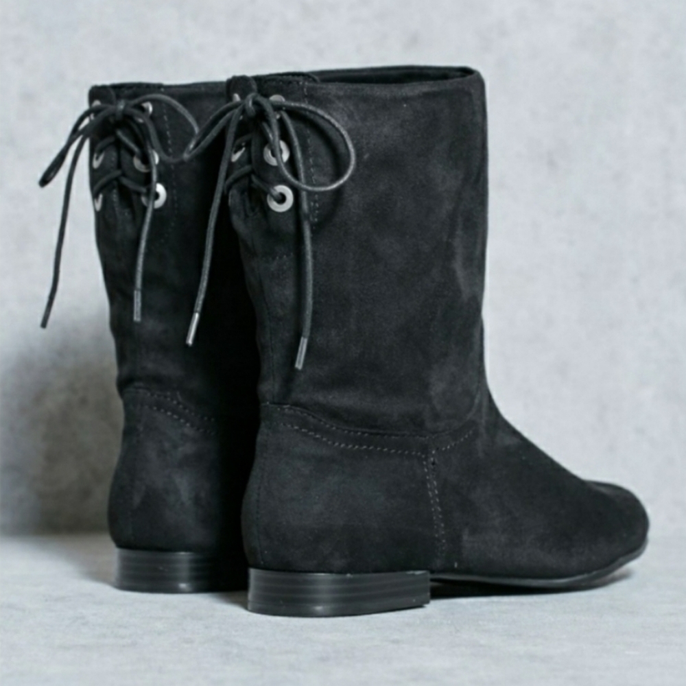 Aldo Theaniel Black Suede Lace-Up Boots